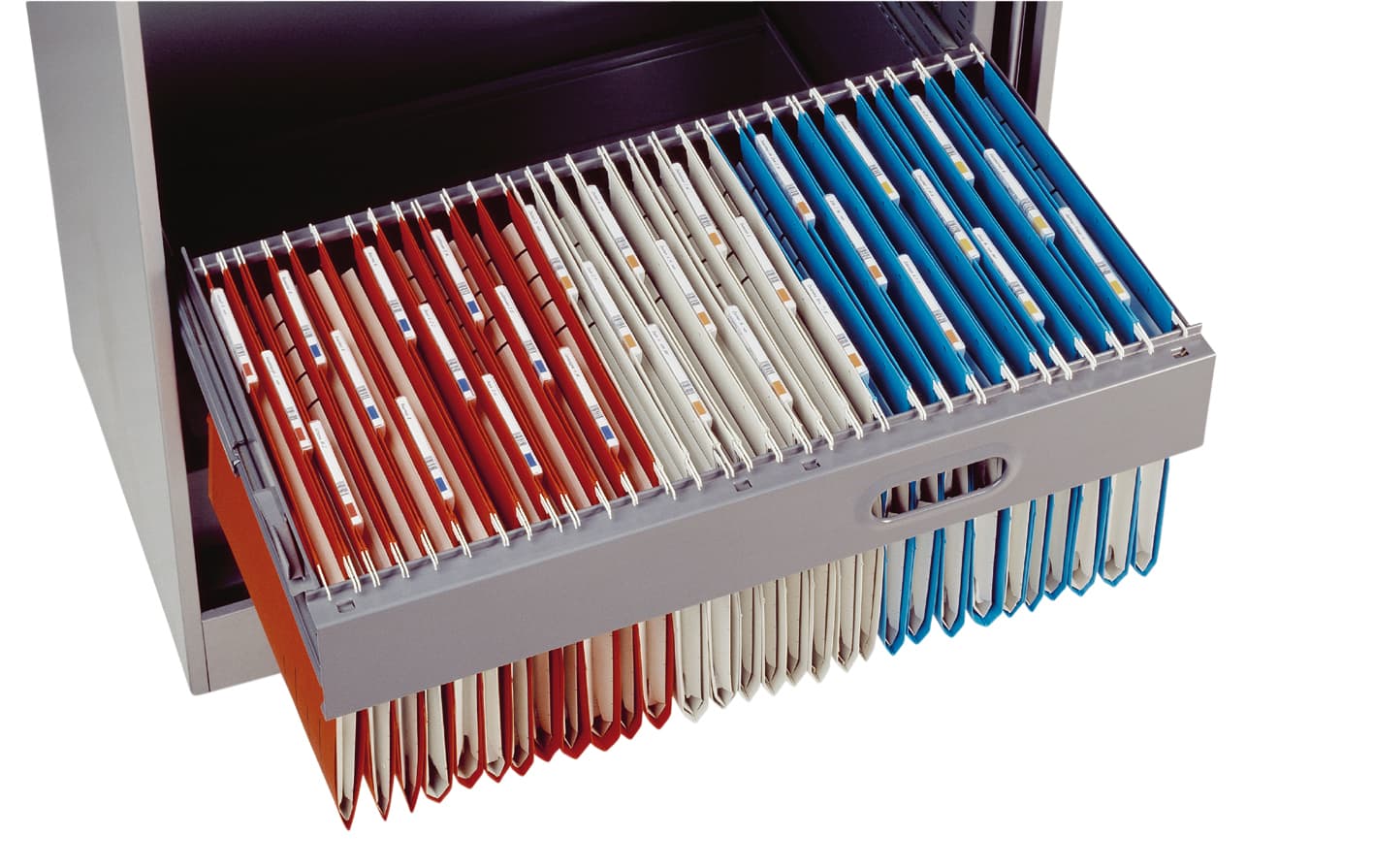 Hangmap Djois Secolor recycled lateraal voor legbord rood 3