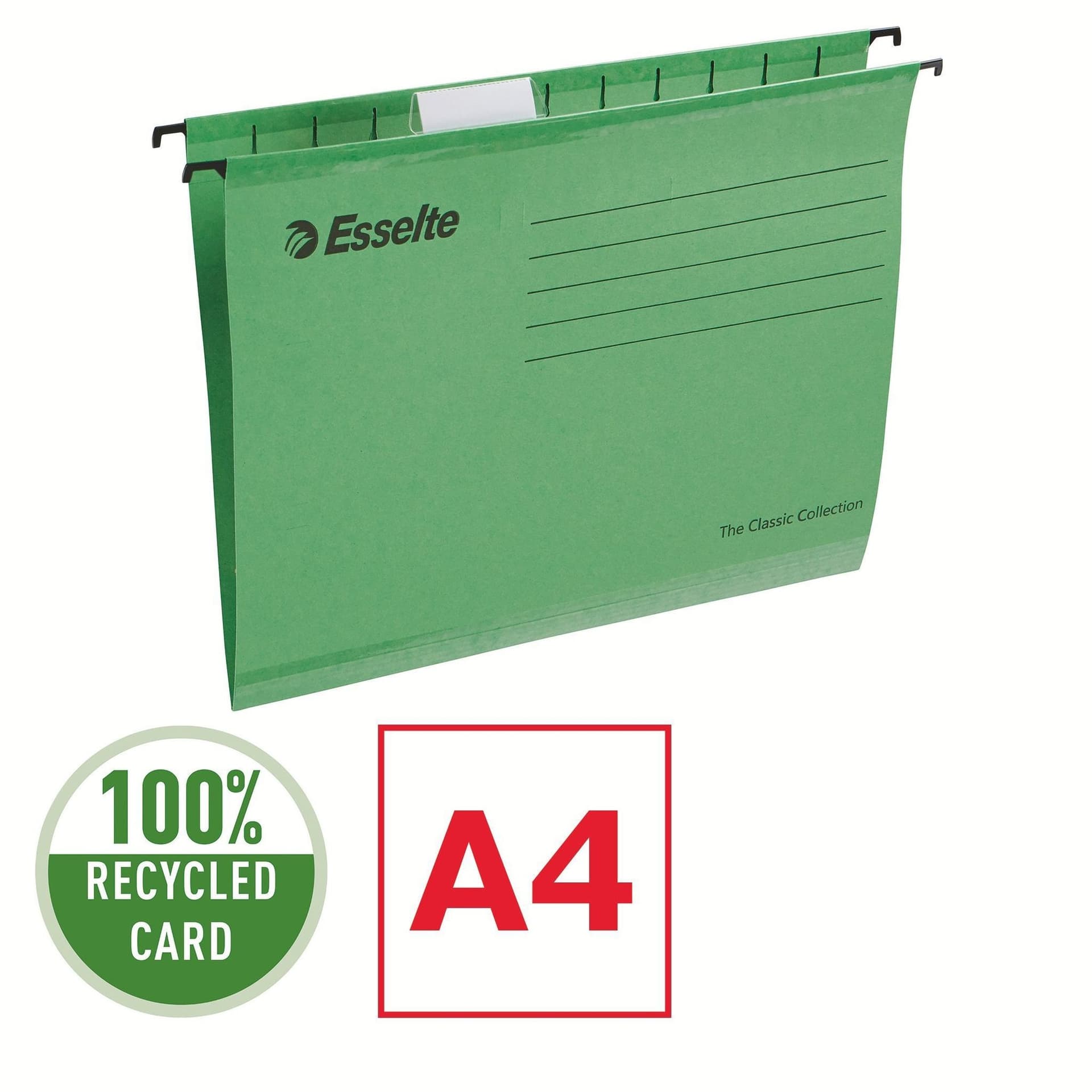 Hangmap Esselte Classic A4 V-bodem 345x240mm groen 3