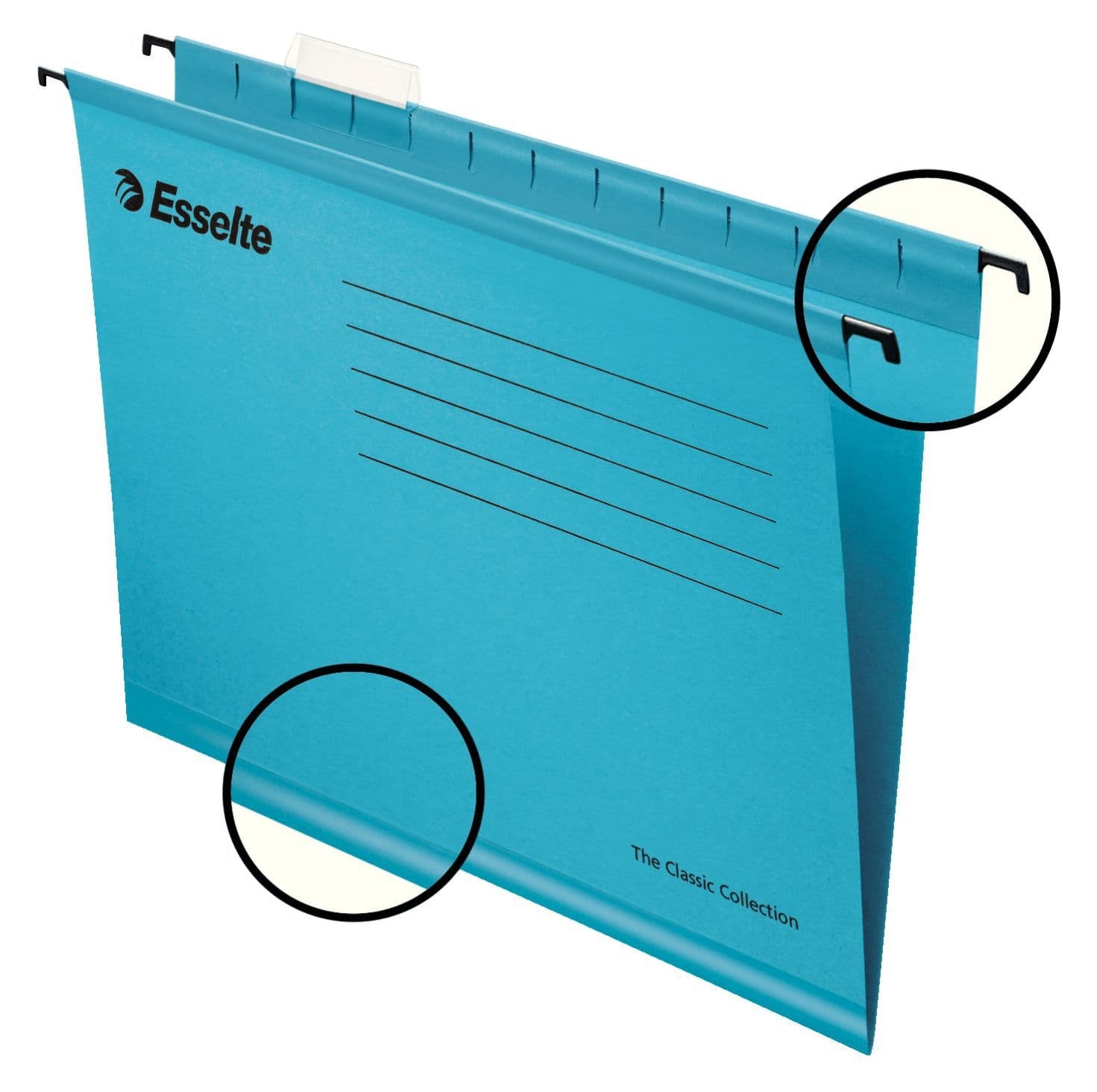 Hangmap Esselte Classic folio V-bodem 382x240mm blauw 2
