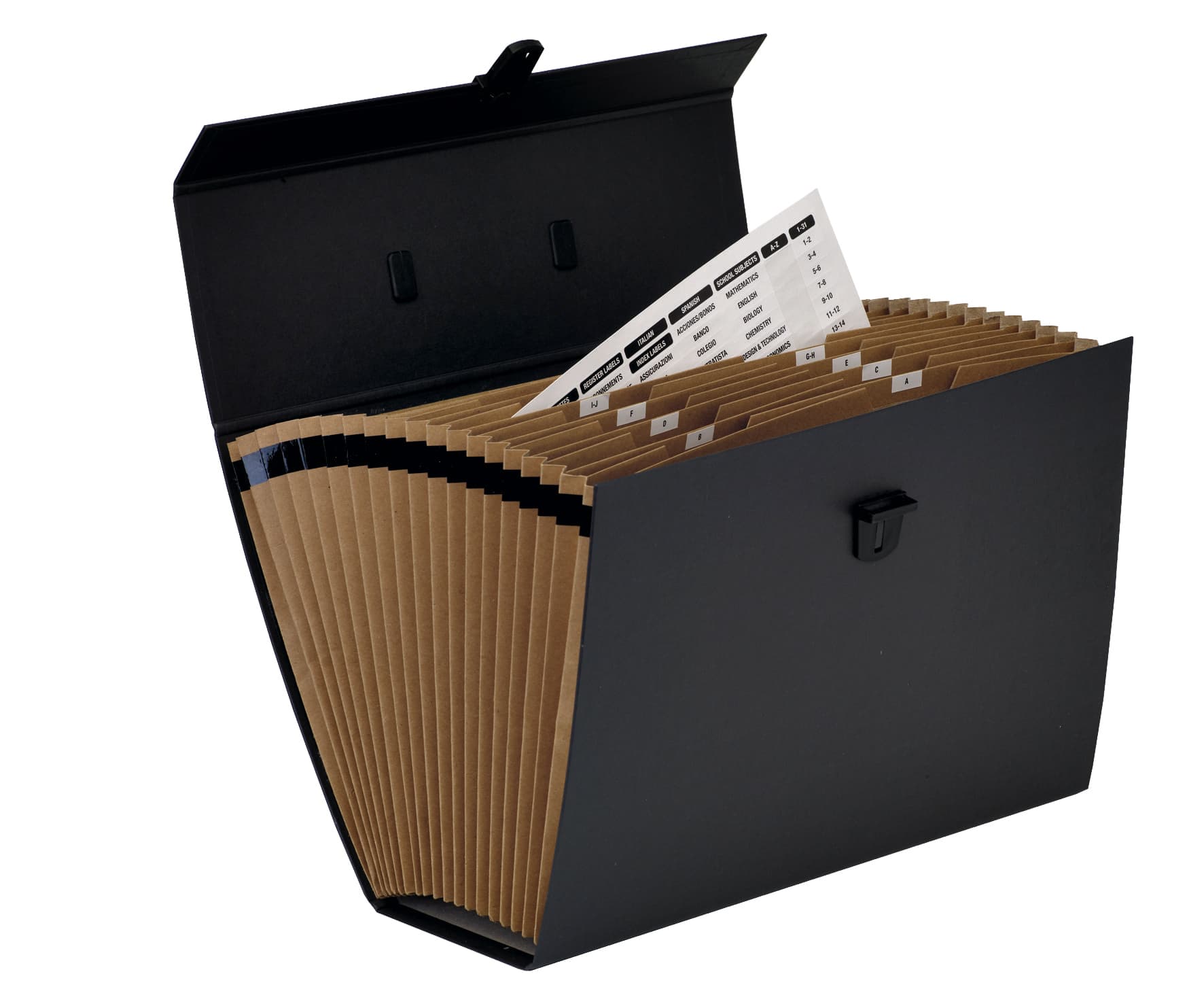 Sorteerkoffer Bankers Box Handifile 19-vaks zwart 3