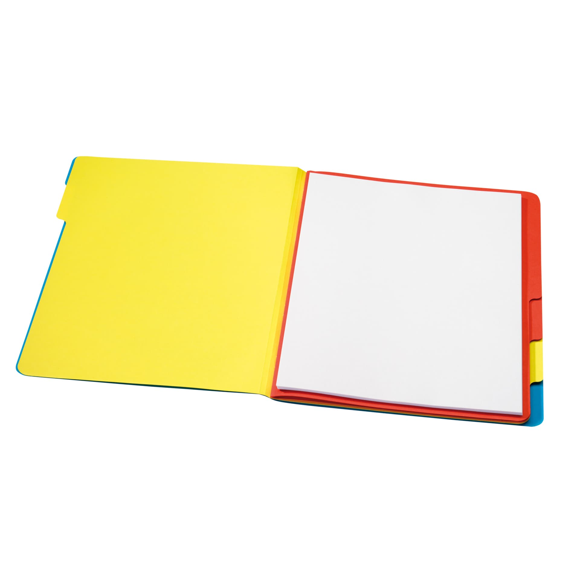 Sorteermap Secolor sixtab 6 tabbladen 100% gerecycled karton 250 gr blauw 2