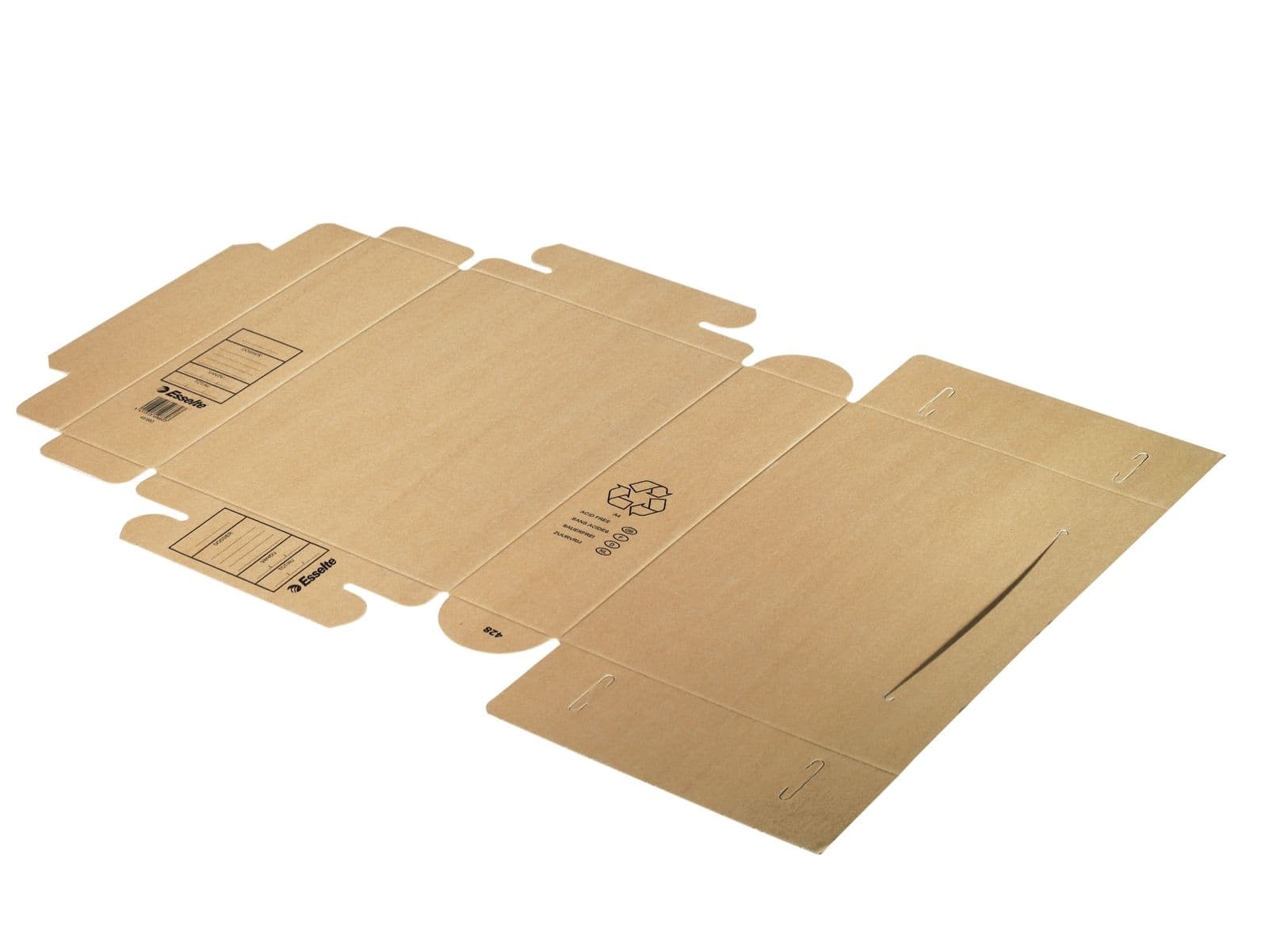 Archiefdoos Esselte A4 met bedrukking bruin 5