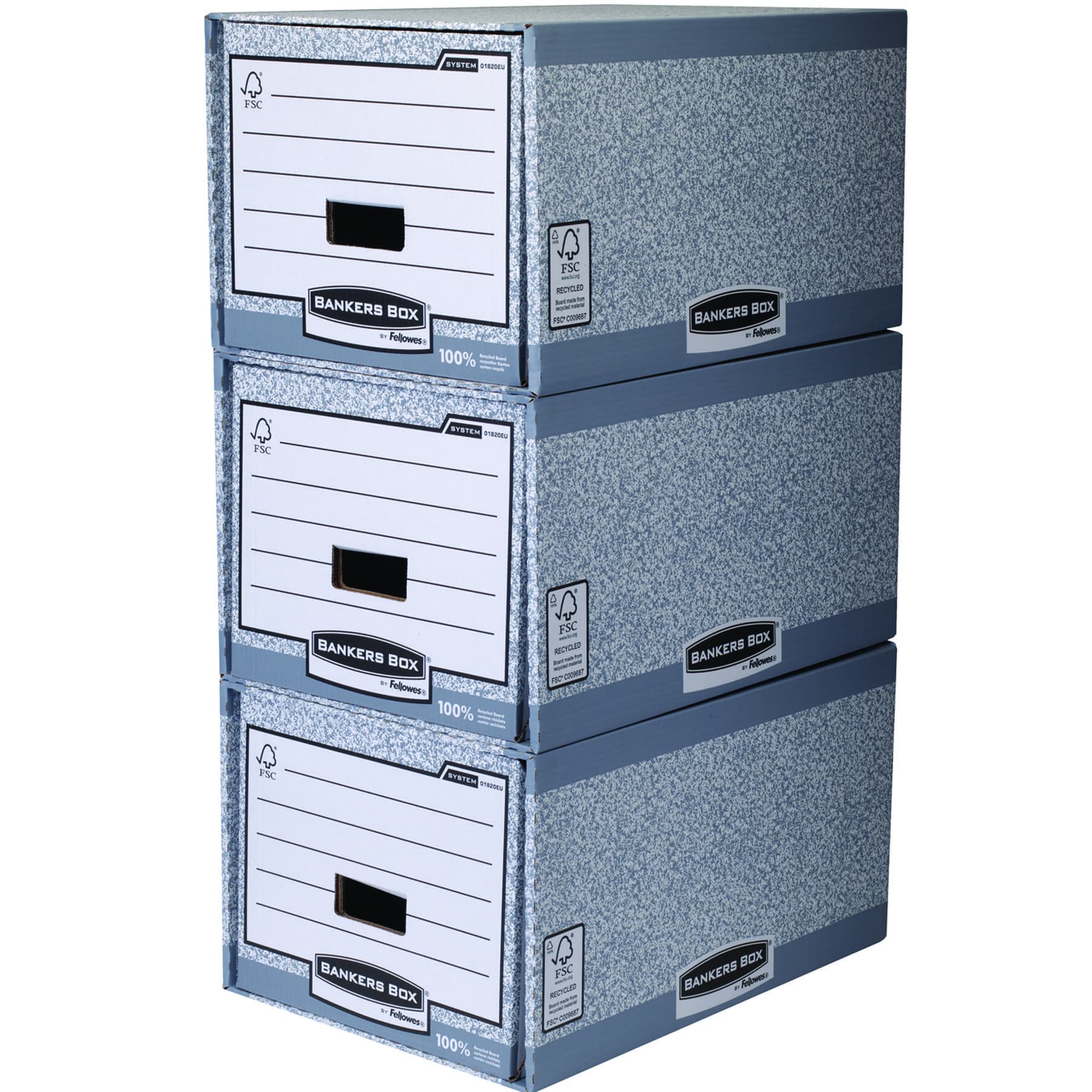 Archieflade Bankers Box A4 System A4 grijs 3