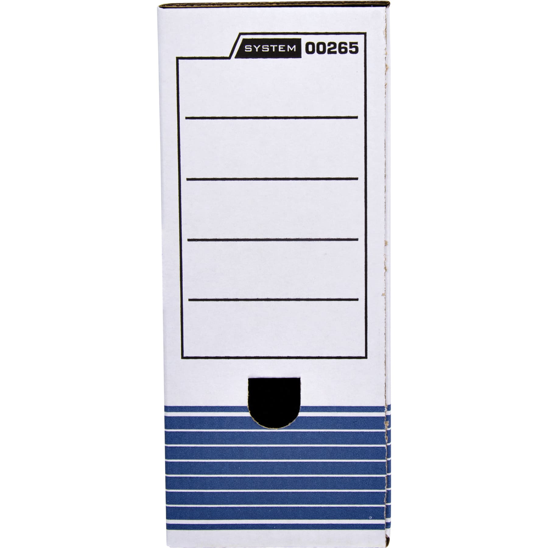 Archiefdoos Bankers Box System A4 100mm wit blauw 2