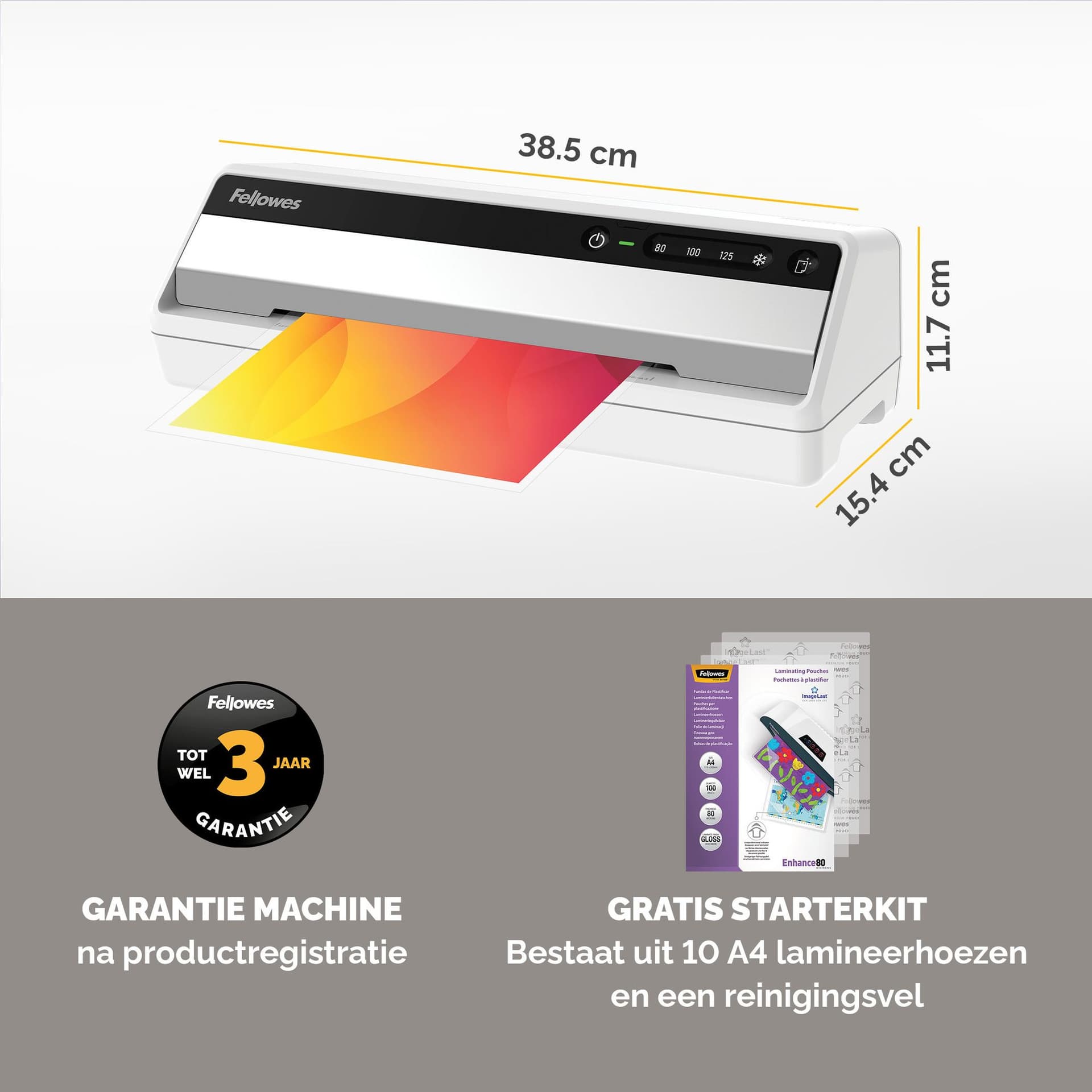 Lamineermachine Fellowes Saturn 3i A4 3