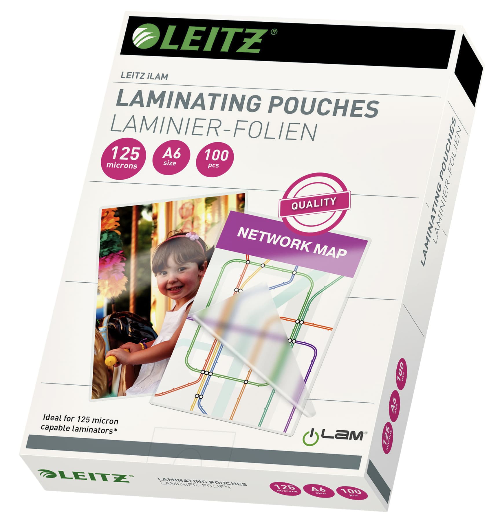 Lamineerhoes Leitz ILAM A6 2x125micron EVA 100 stuks 2