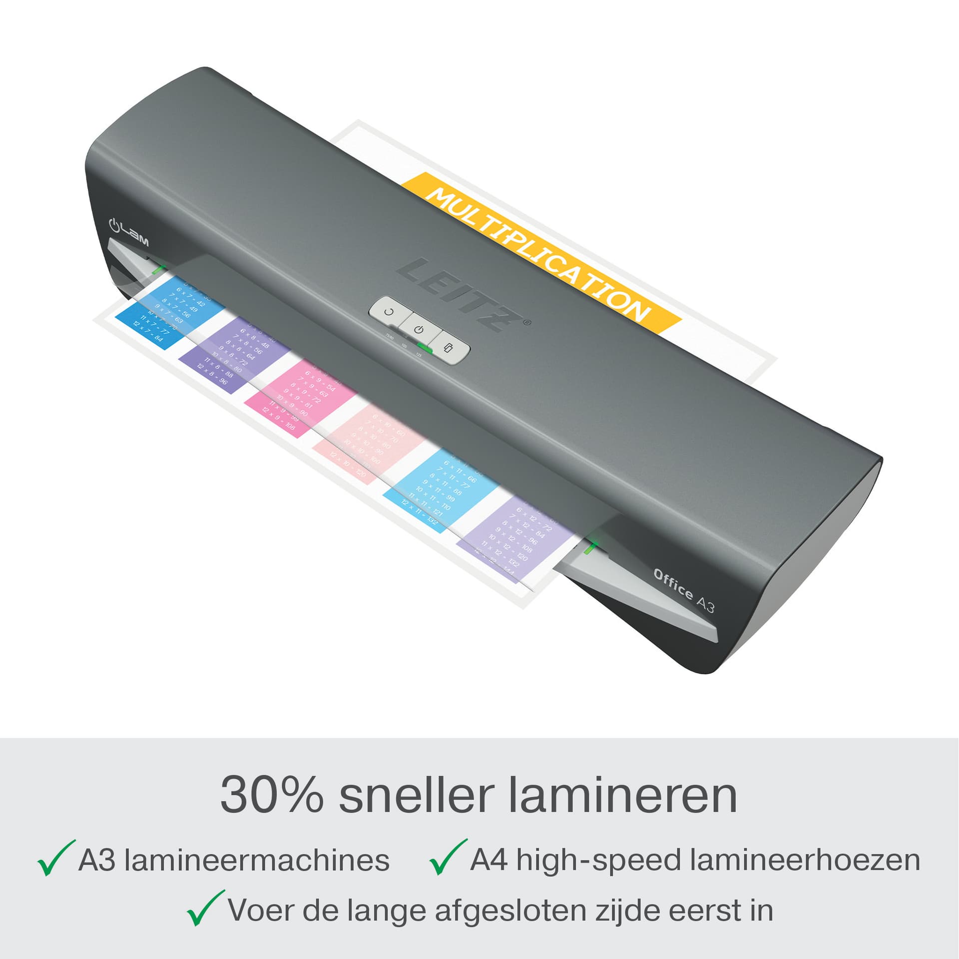 Lamineermachine Leitz iLAM Office A3 zilver 4
