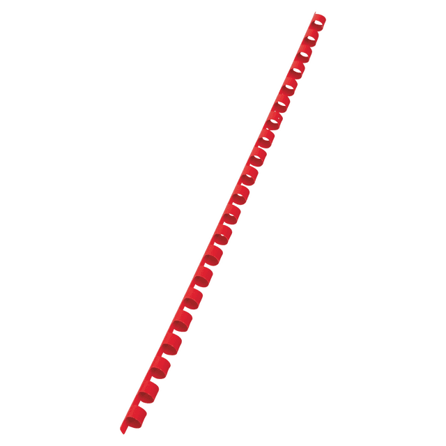 Bindrug GBC 8mm 21rings A4 rood 100 stuks 2