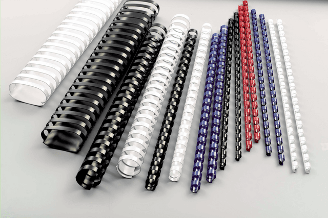 Bindrug GBC 8mm 21rings A4 rood 100 stuks 4