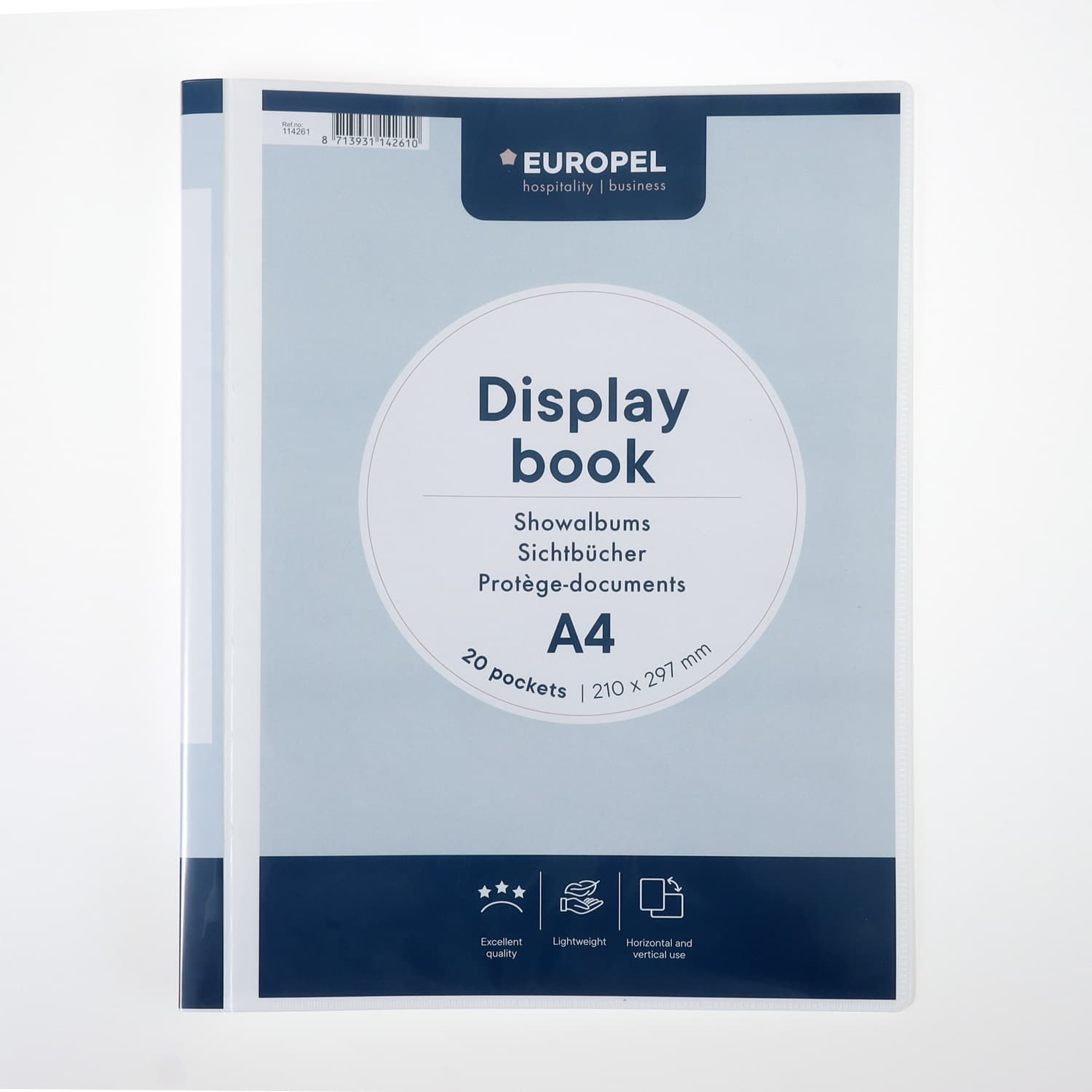Showmap Europel Frontview A4 20-tassen wit 2