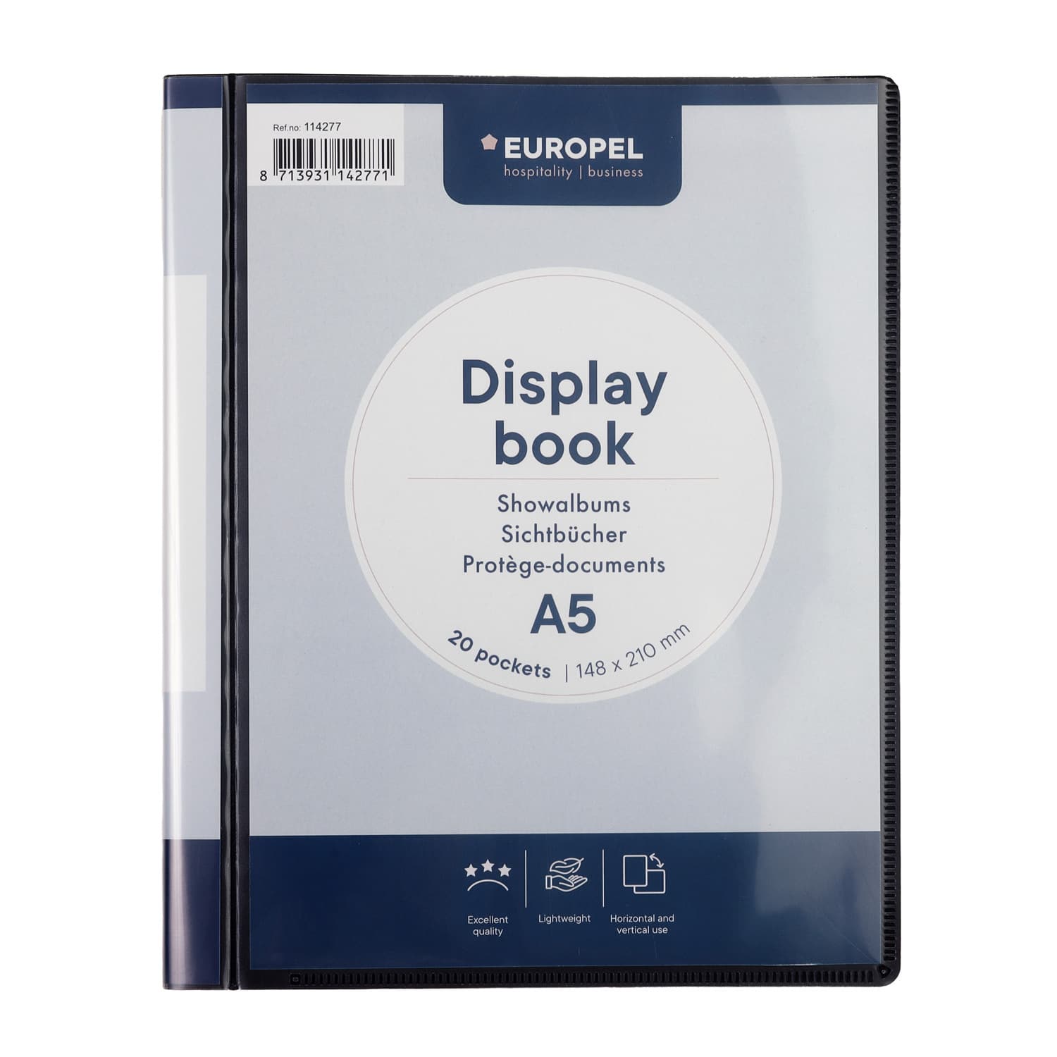 Showmap Europel Frontview A5 20-tassen antraciet 2
