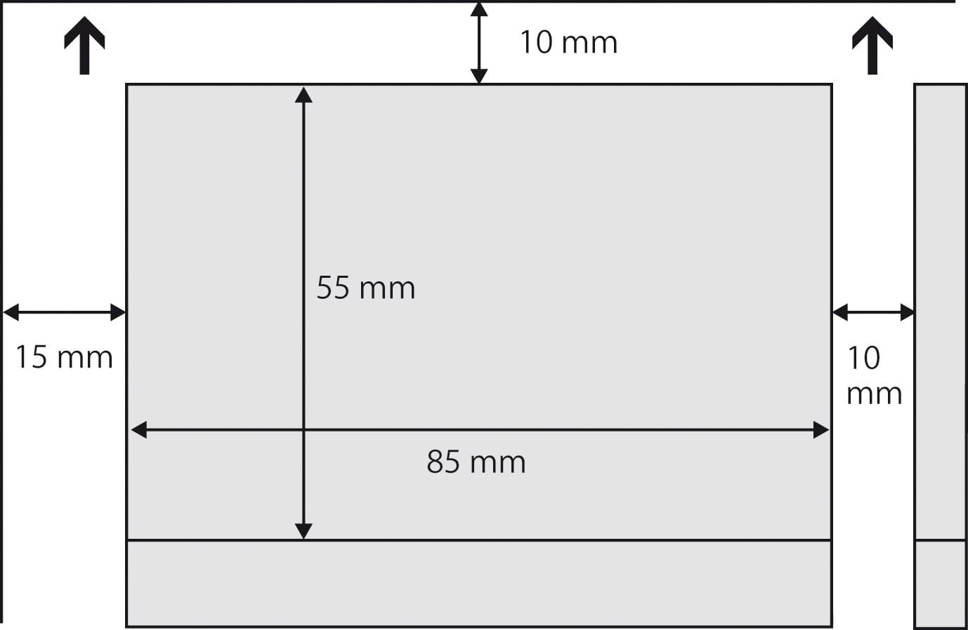 Visitekaart Sigel 85x55mm 225gr gladde zijden wit 100 stuks 3
