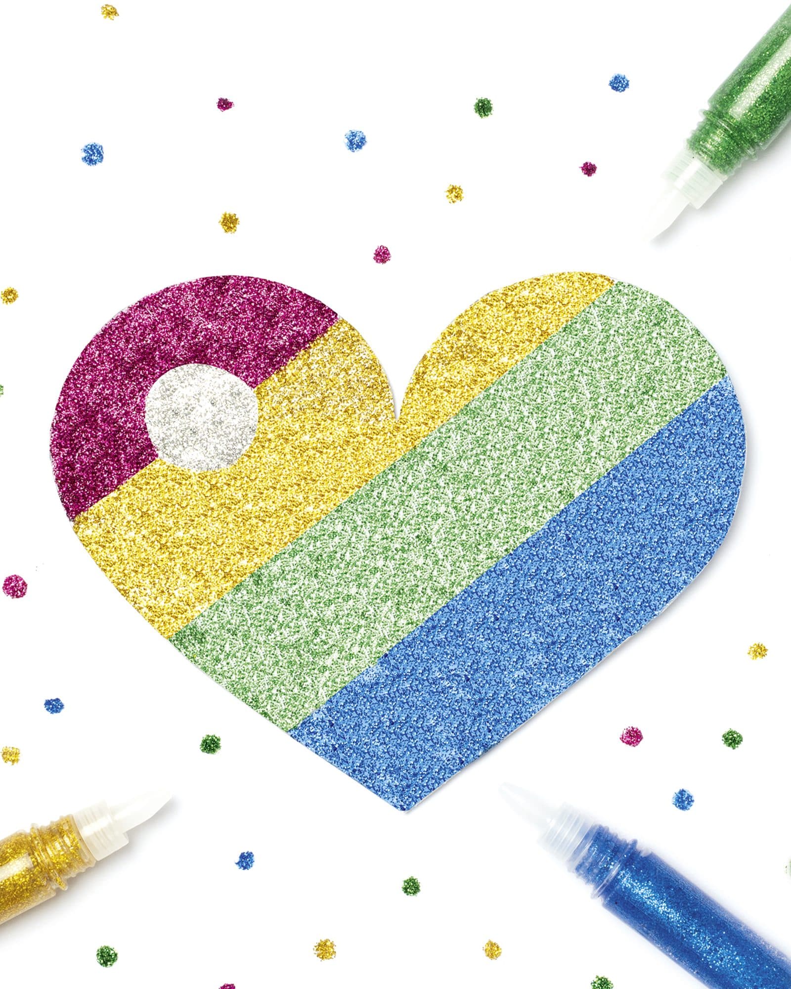 Glitterlijm Folia 9.5ml 10 kleuren 2