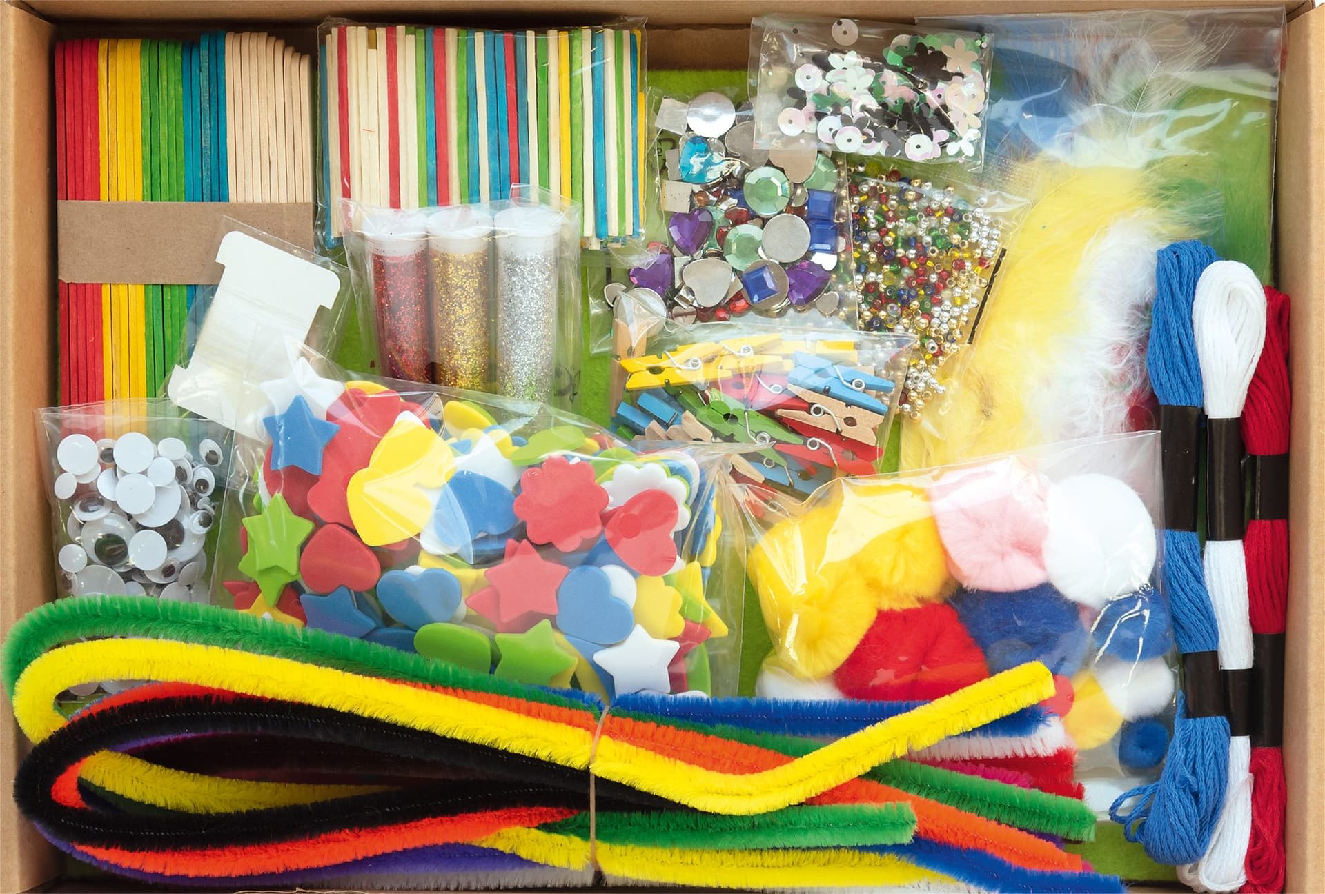 Hobby artikelen Folia met meer dan 1300 stuks assorti 3