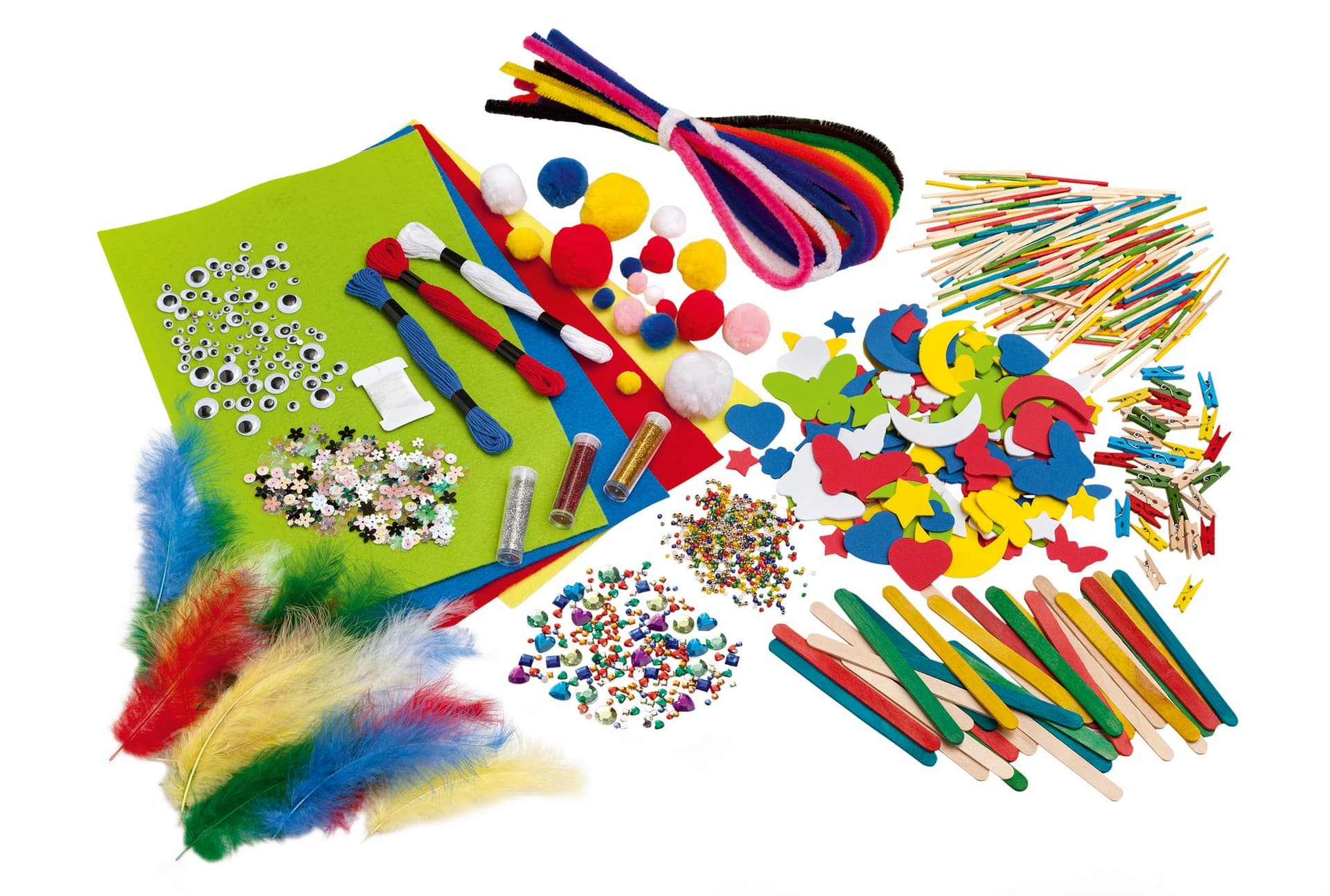 Hobby artikelen Folia met meer dan 1300 stuks assorti 4