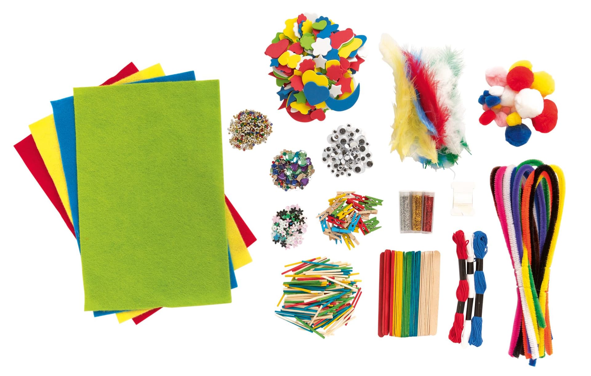 Hobby artikelen Folia met meer dan 1300 stuks assorti 5
