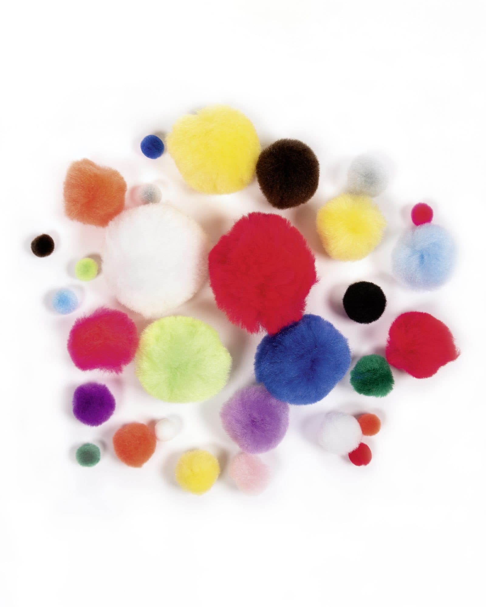 Pompon Folia 30 stuks diverse kleuren en afmetingen 30 stuks 2