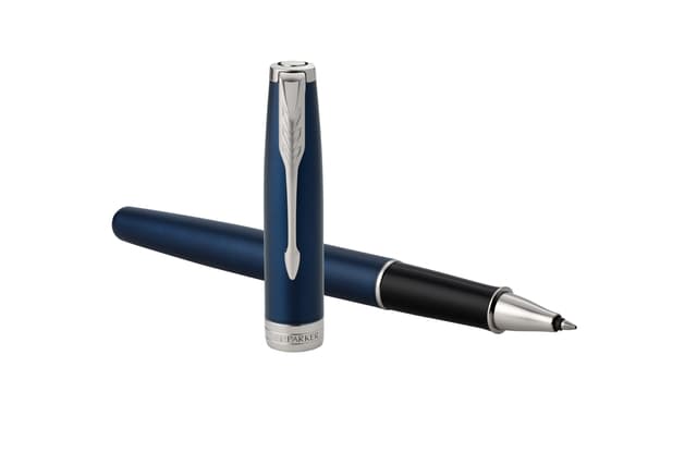 Rollerpen Parker Sonnet blue lacquer PT fijn 4