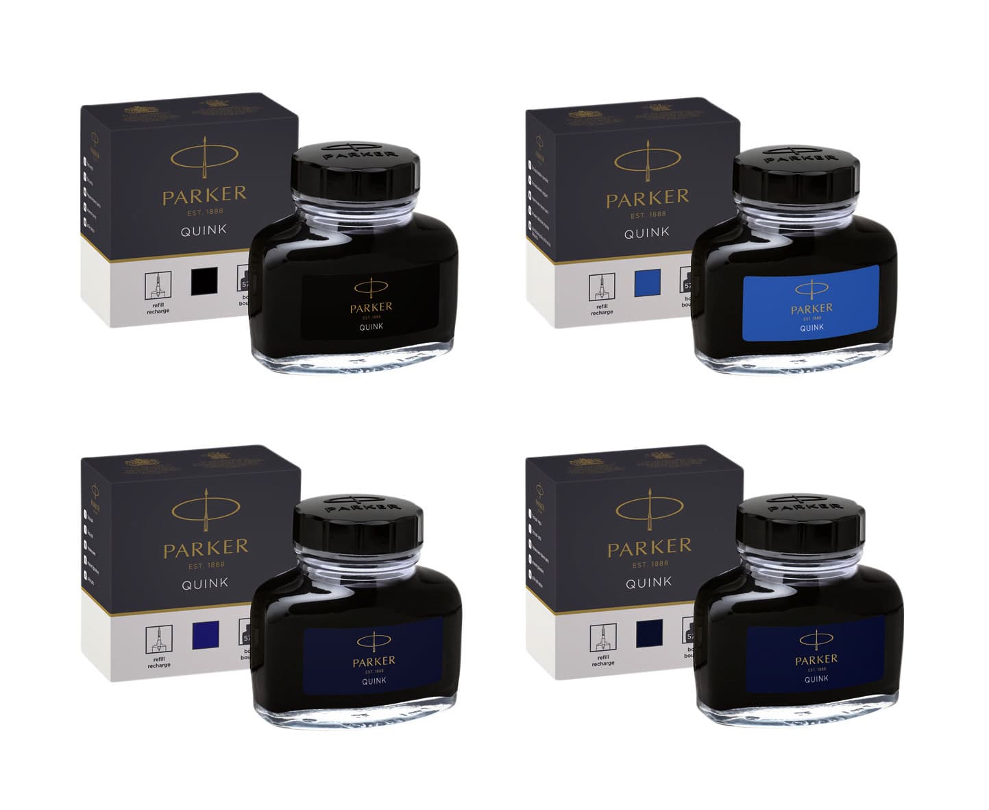 Vulpeninkt Parker Quink permanent 57ml zwart 2