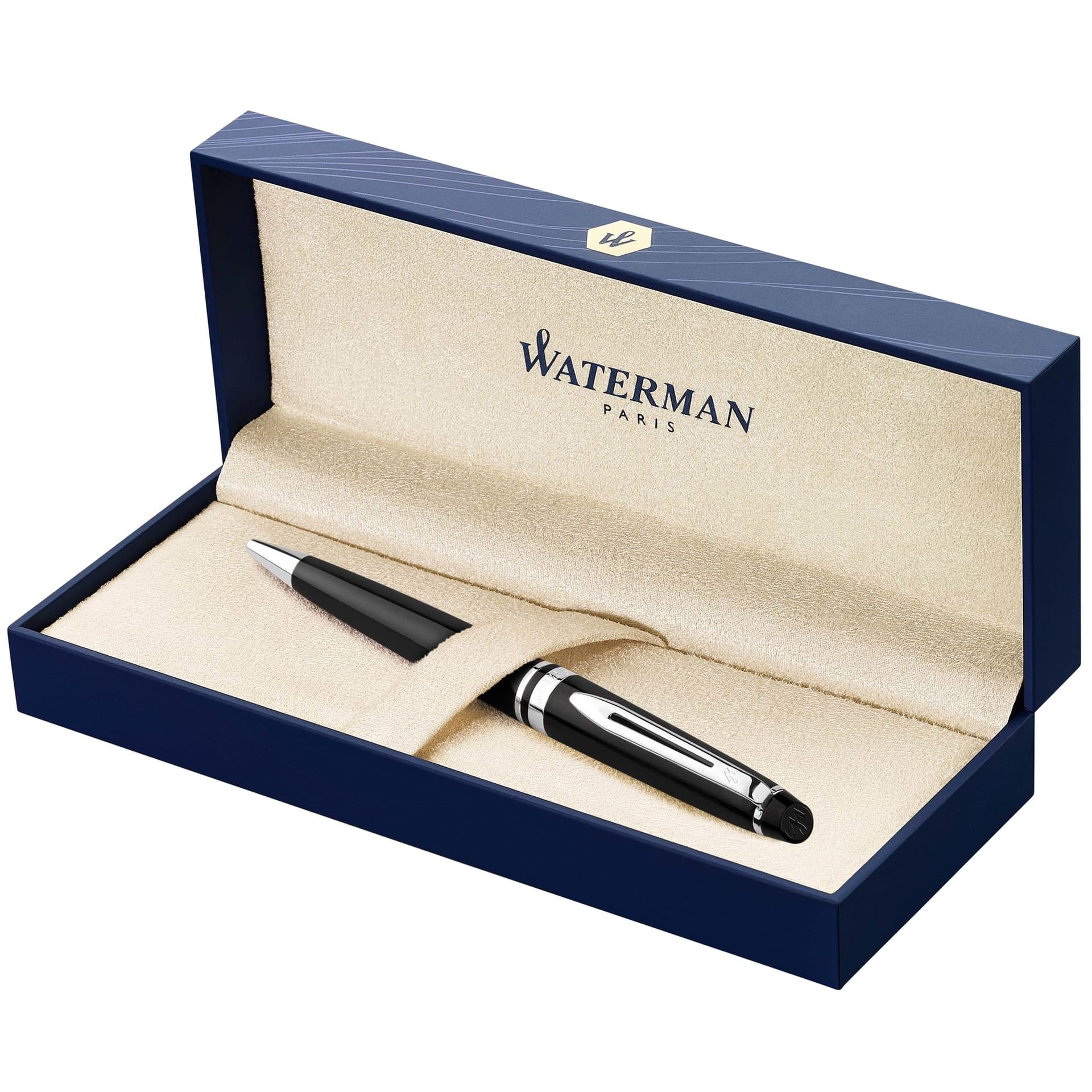 Balpen Waterman Expert black lacquer CT medium 3