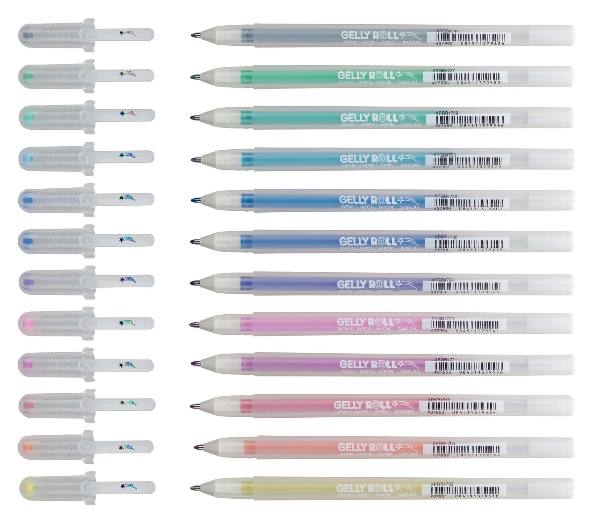 Gelschrijver Sakura Gelly Roll Stardust set à 12 kleuren 3