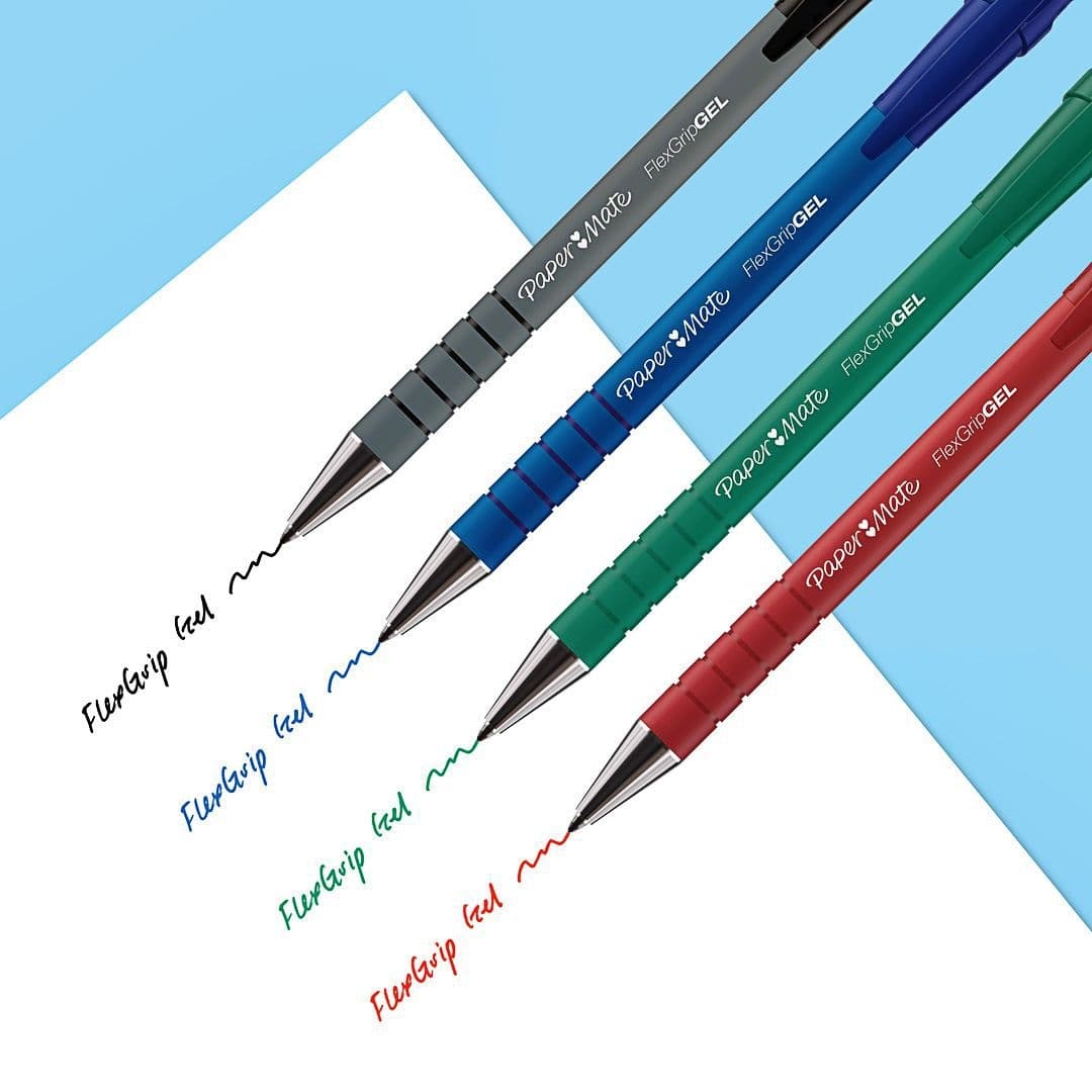 Balpen Paper Mate Flexgrip Ultra medium zwart valuepack 30+6 gratis 4