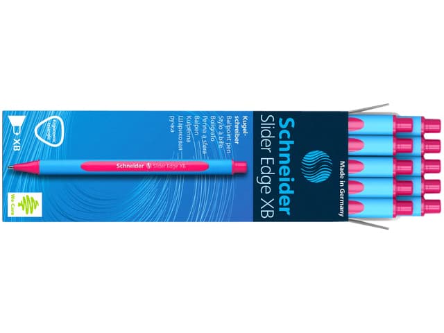 Balpen Schneider Slider Edge extra breed roze 5