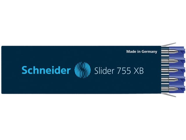 Balpenvulling Schneider 755 Slider Jumbo extra breed blauw 2