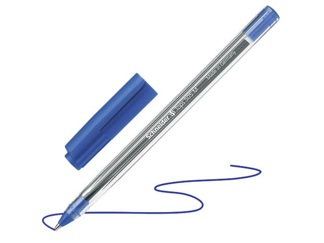 Balpen Schneider Tops 505 medium blauw 6