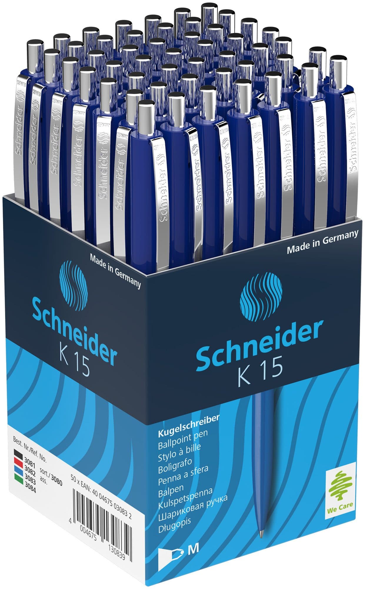 Balpen Schneider K15 medium blauw 2
