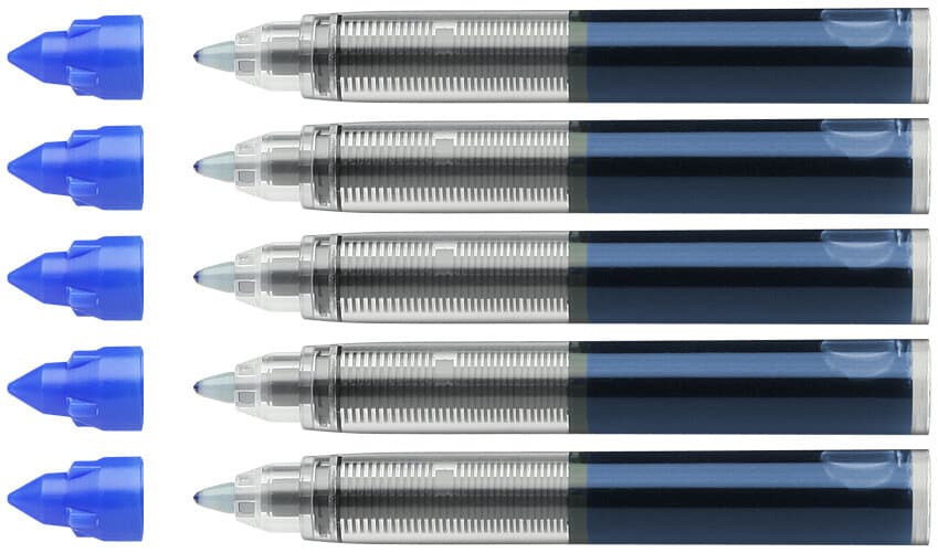 Rollerpenvulling Schneider 852 medium blauw 5 stuks 2