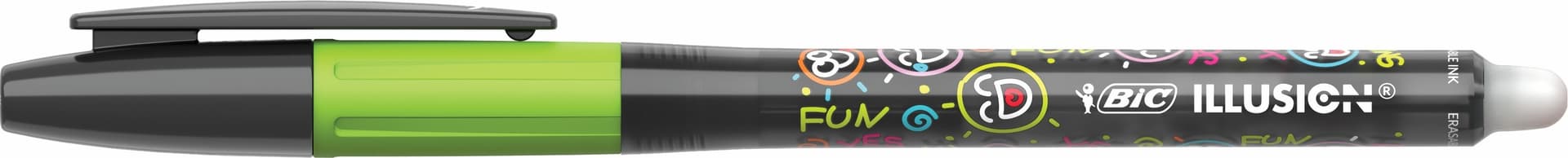 Gelschrijver Bic Gel-ocity illusion medium zwart 2