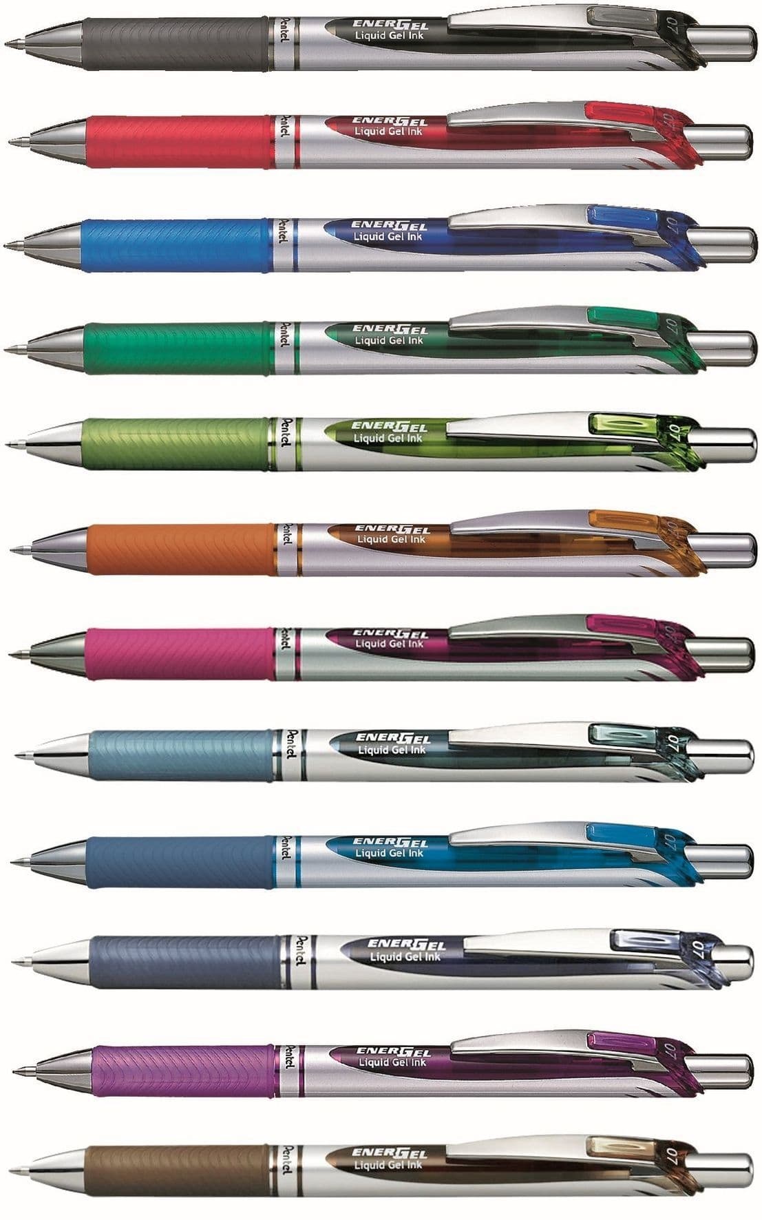 Gelschrijver Pentel BL77 Energel medium bruin 2