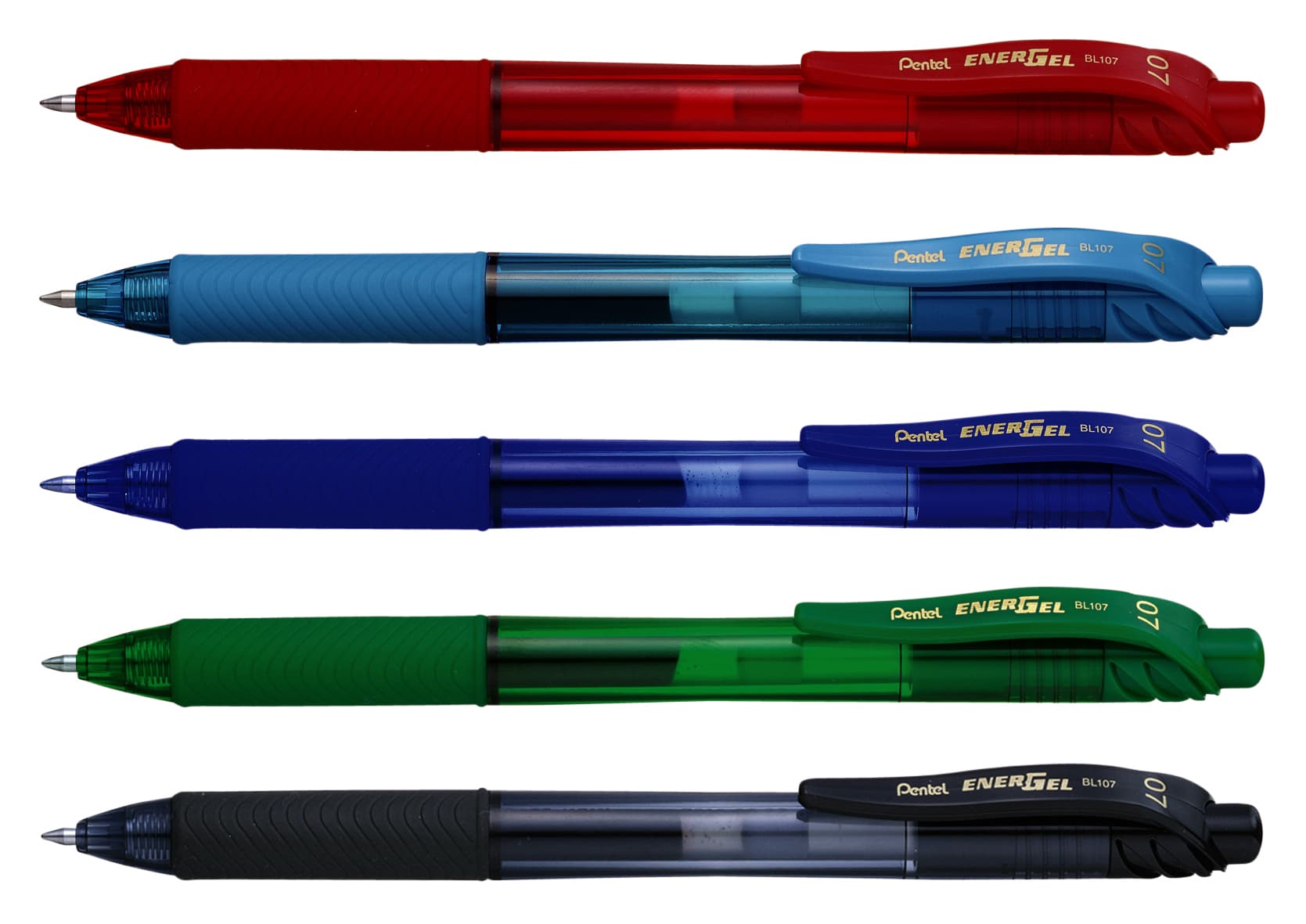 Gelschrijver Pentel BL107 Energel-X medium blauw 2
