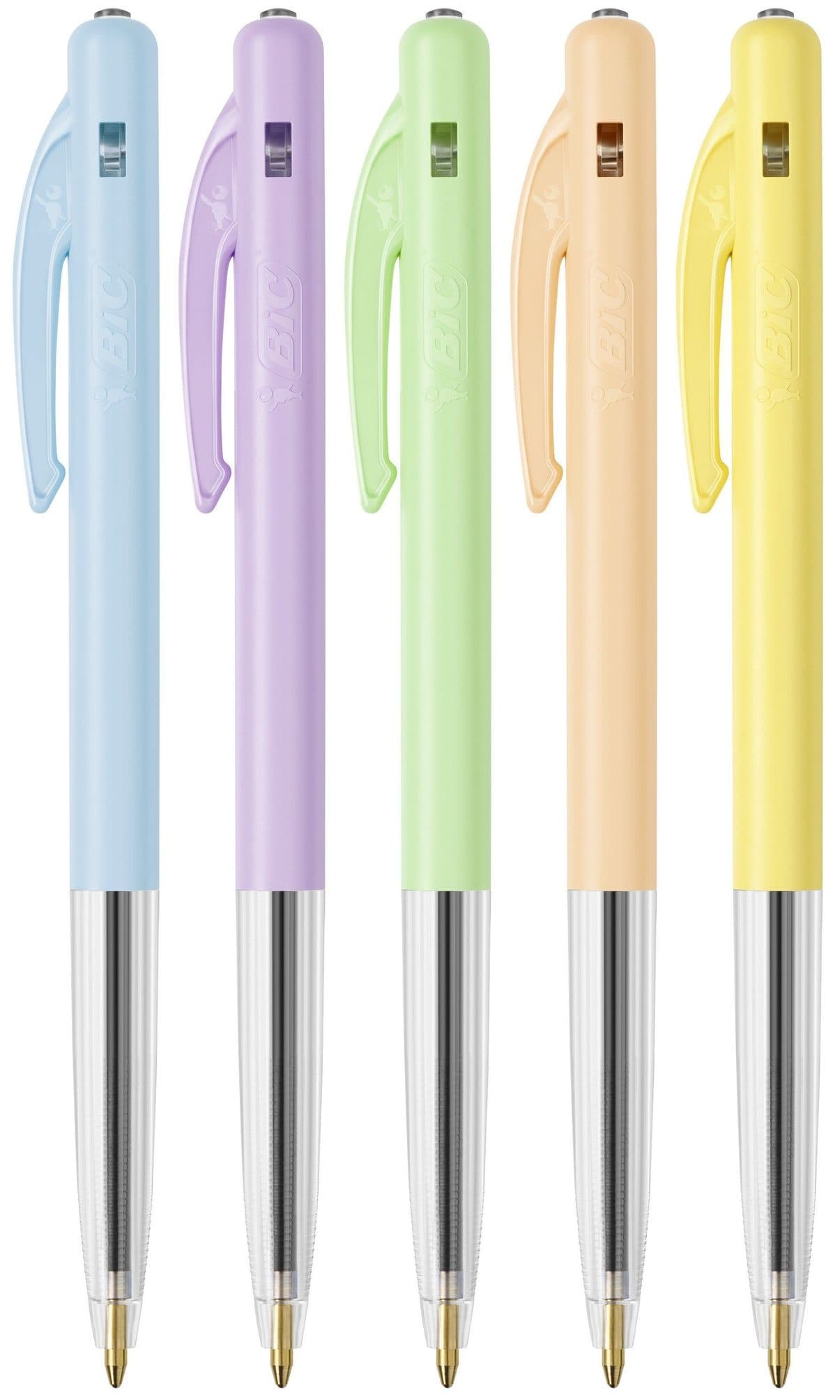 Balpen Bic M10 medium pastel assorti 8+2 gratis 3