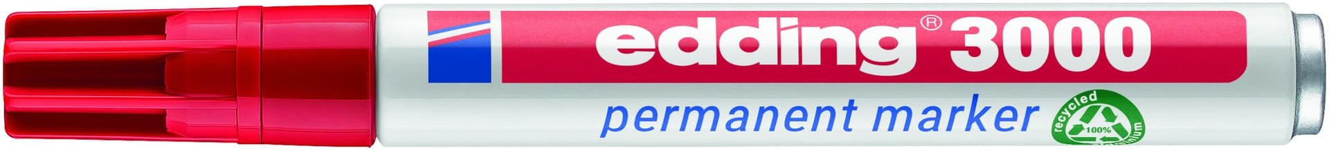 Viltstift edding 3000 rond 1.5-3mm rood 2