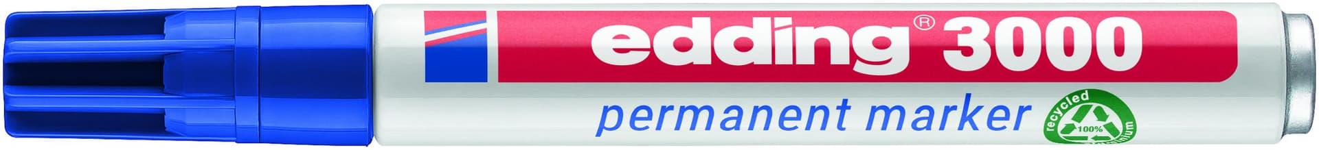 Viltstift edding 3000 rond 1.5-3mm blauw 2
