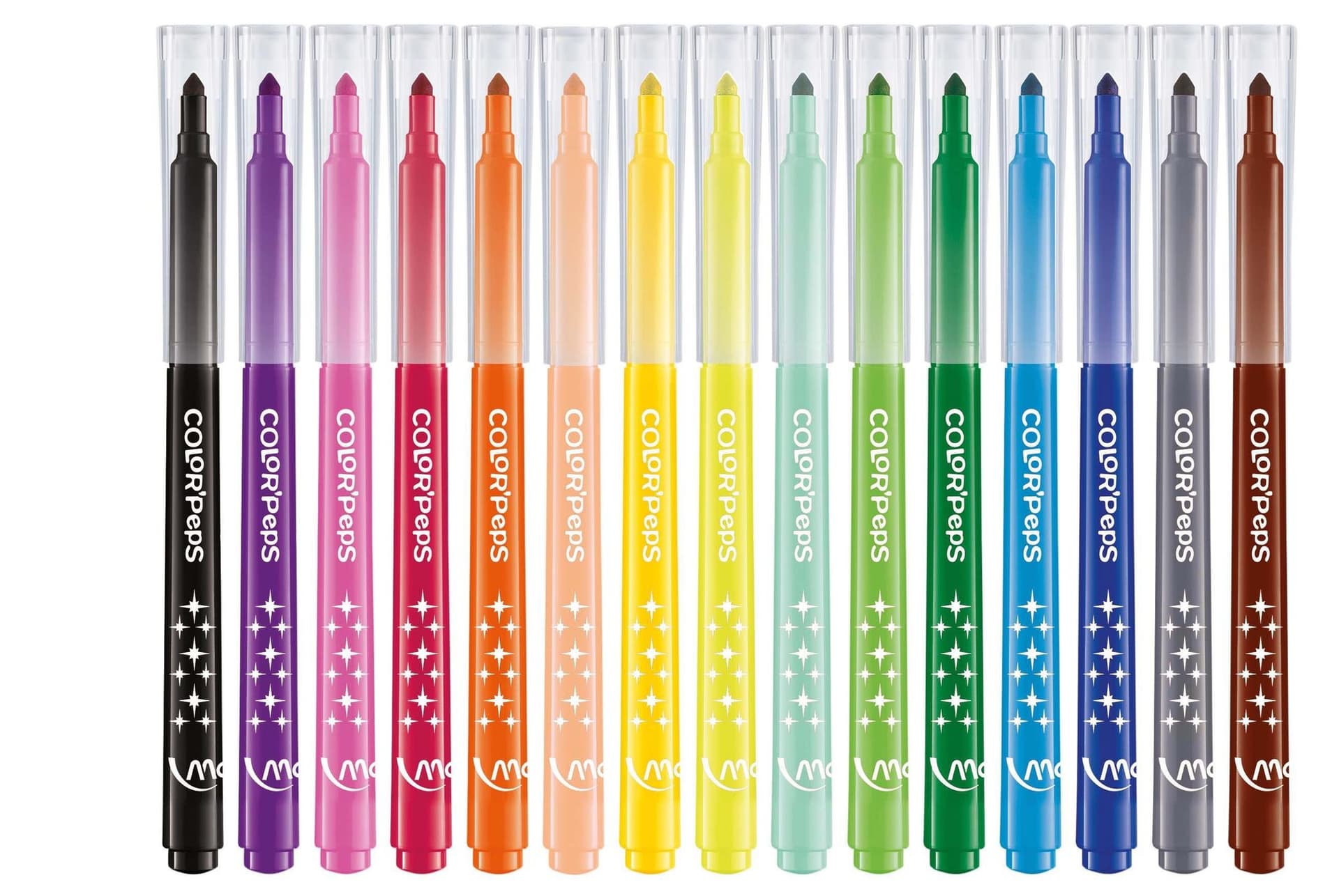 Viltstift Maped Color'Peps Long Life set á 15 kleuren 2