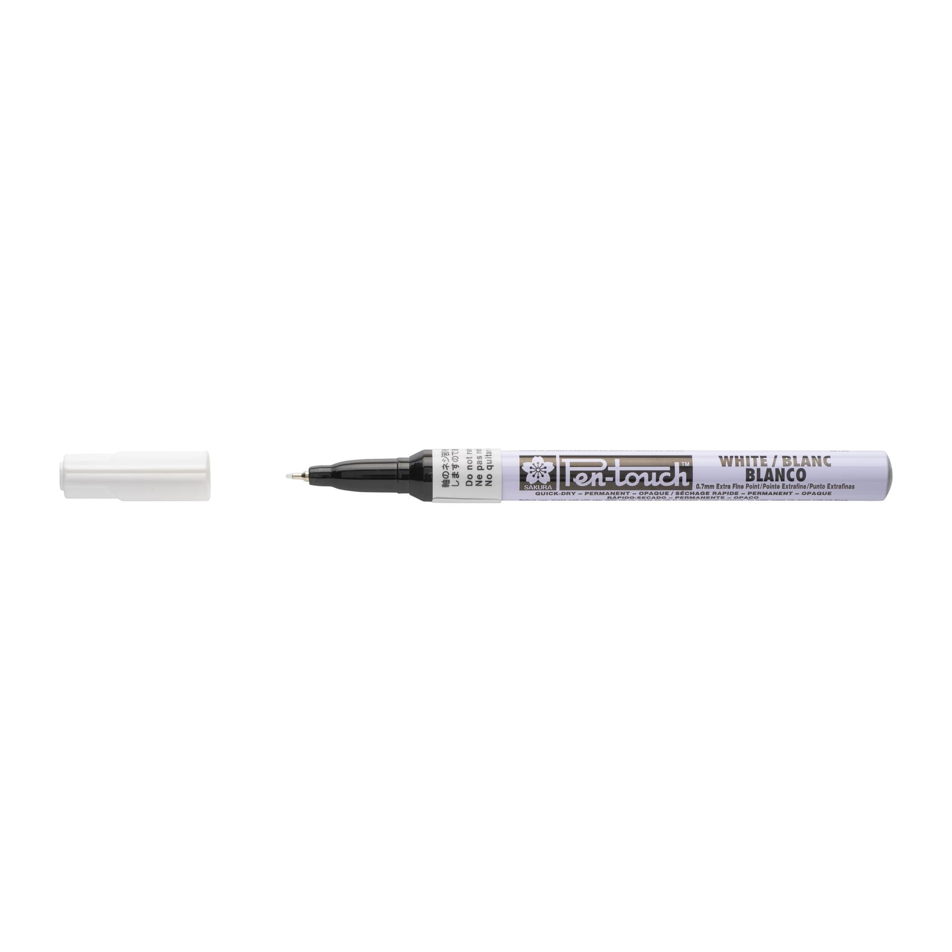 Viltstift Sakura Pen-touch extra fijn wit 2