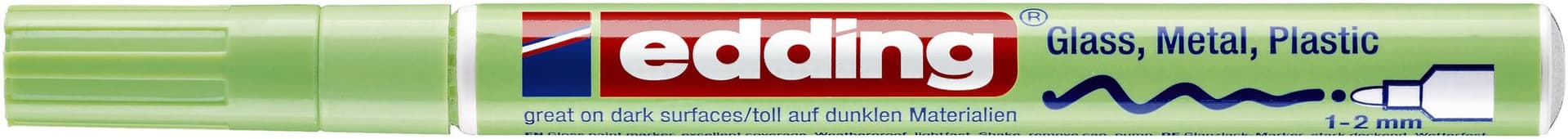 Paintmarker edding 751 op oliebasis 1-2mm pastel groen 2