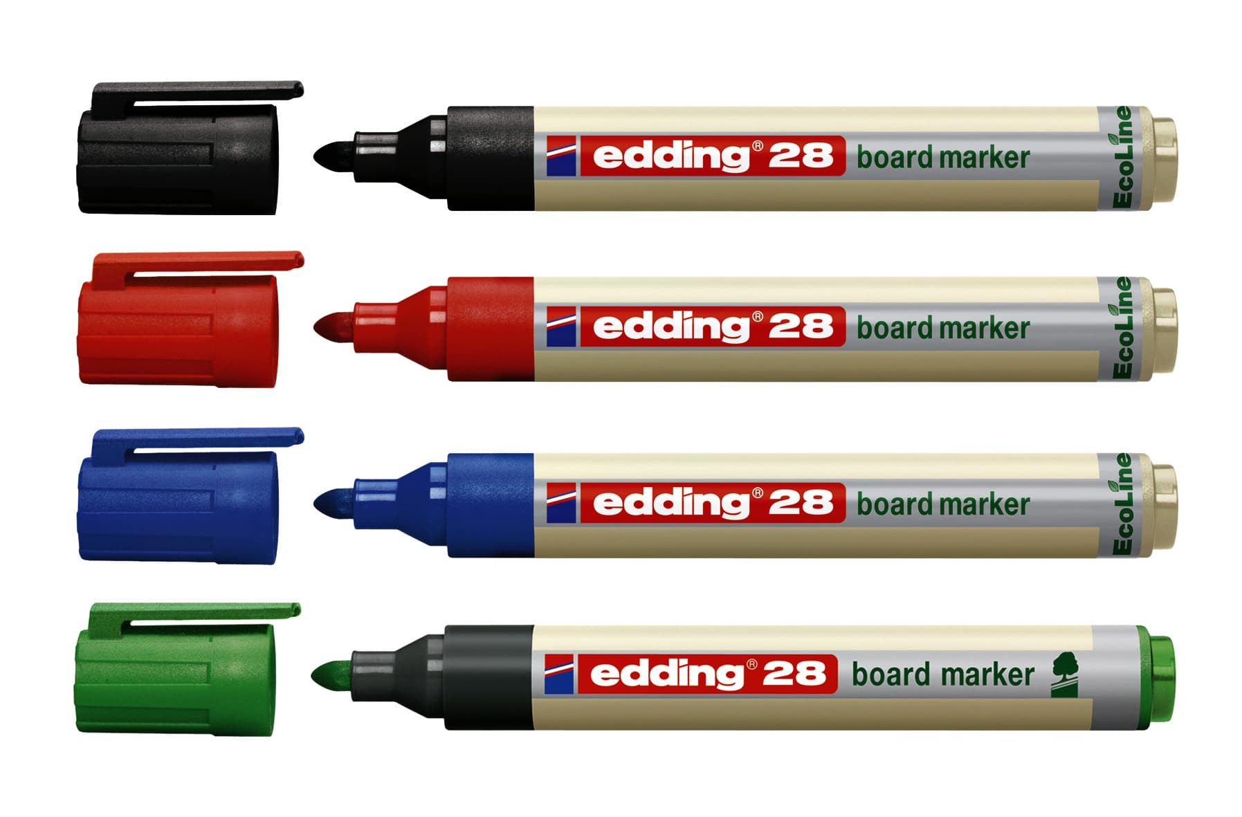 Whiteboardmarker edding 28 EcoLine rond 1.5-3mm groen 2
