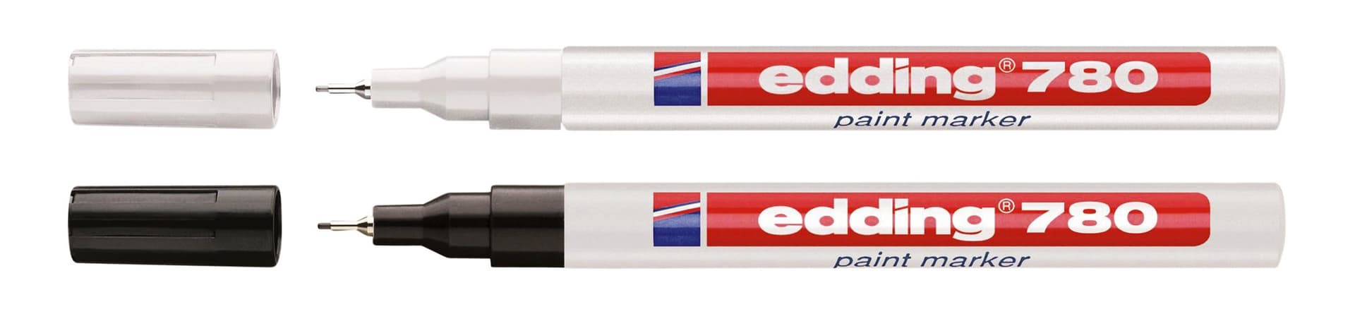 Paintmarker edding 780 op oliebasis 0.8mm wit 2