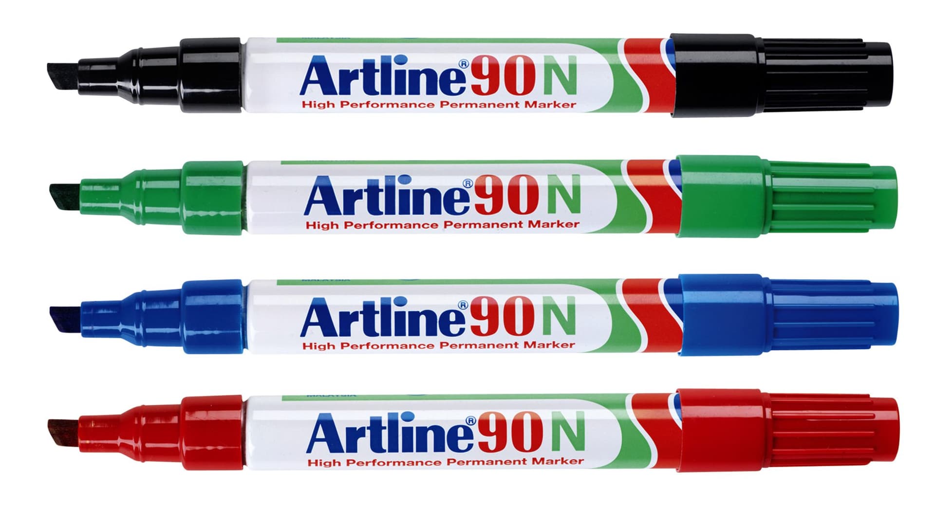 Viltstift Artline 90 schuin 2-5mm blauw 2