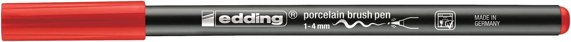 Brushpen edding 4200 porselein rood 3