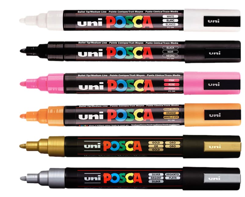 Paintmarker Uni POSCA PC5M medium goud 2