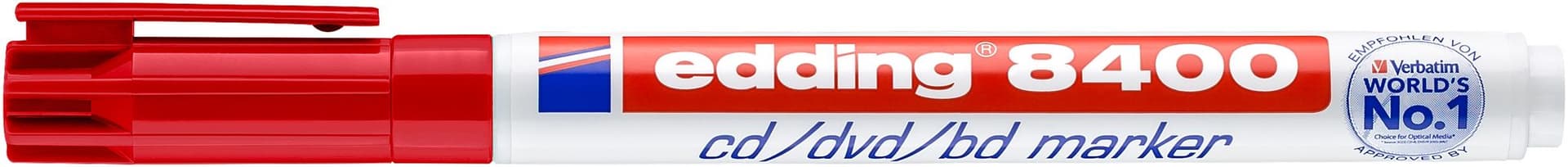 Cd marker edding 8400 rond 0.5-1.0mm rood 2