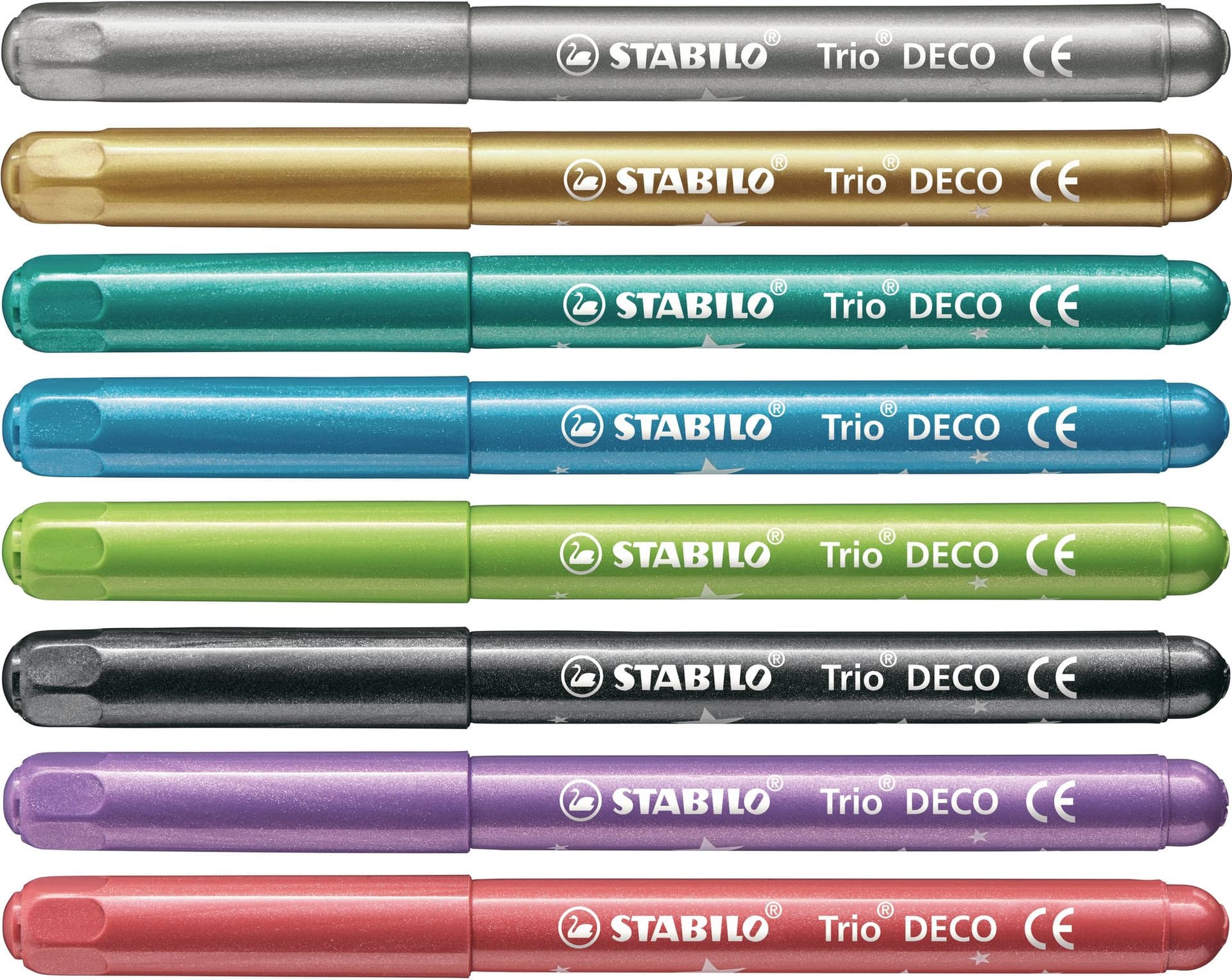 Viltstift STABILO Trio deco metallic assorti etui à 8 stuks 4
