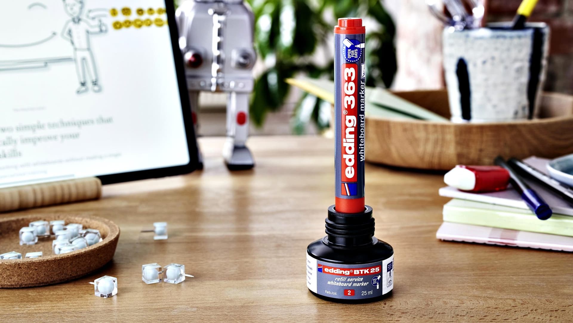 Whiteboardmarker edding 363 schuin 1-5mm blauw 4
