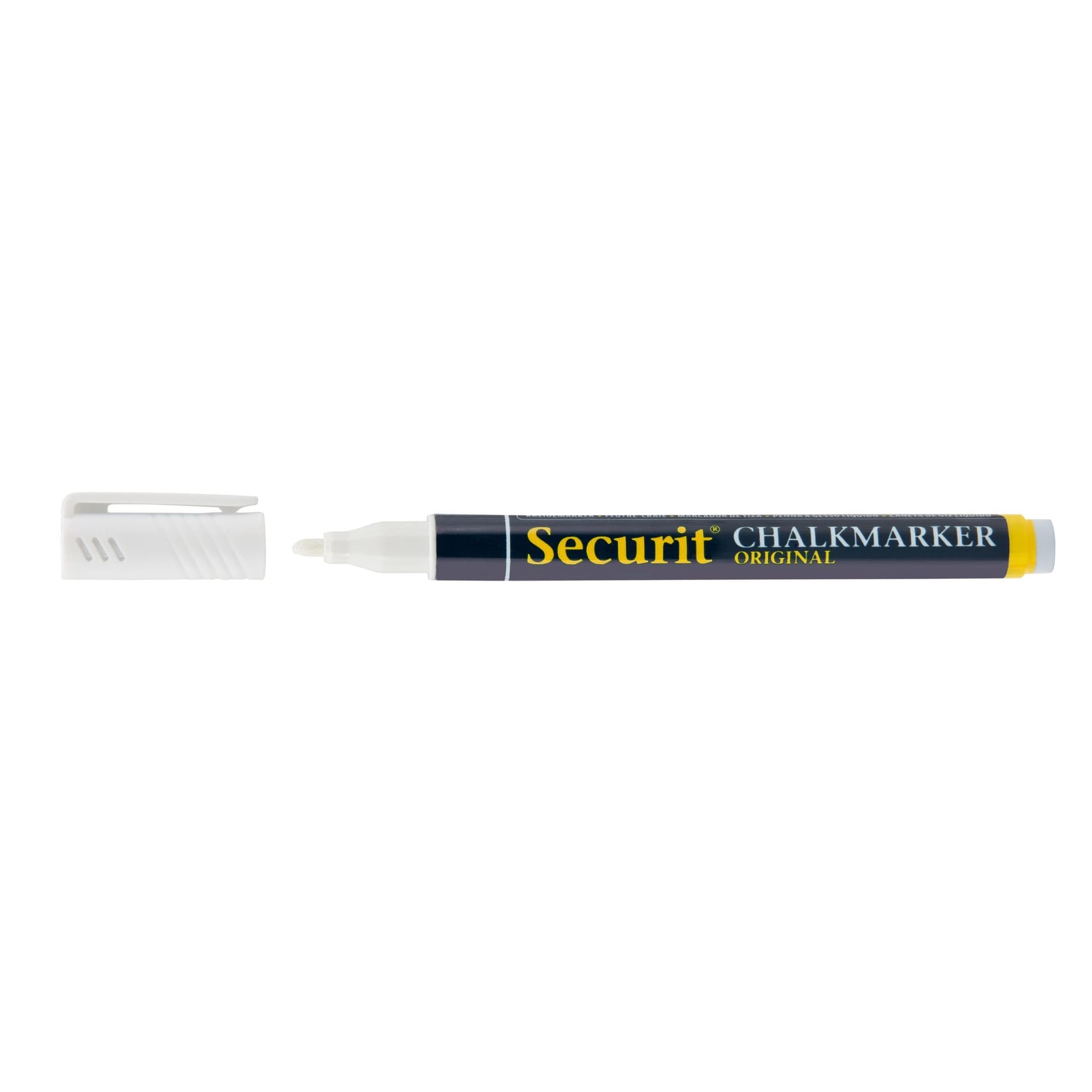 Krijtstift Securit SMA-100 rond 1-2mm wit/blauw/groen/rood blister à 4 stuks 6