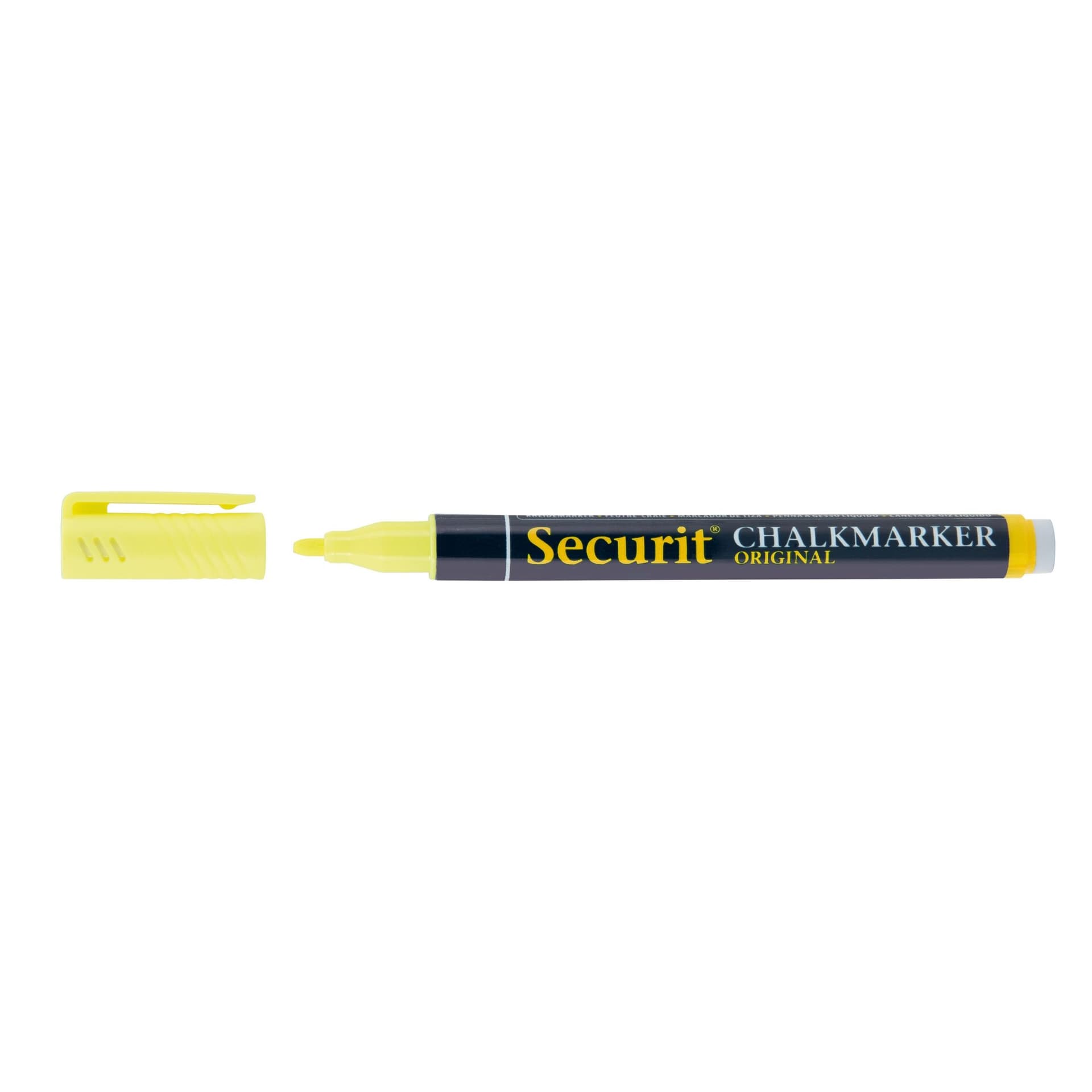 Krijtstift Securit SMA-100 rond 1-2mm geel/oranje/roze/paars blister à 4 stuks 2